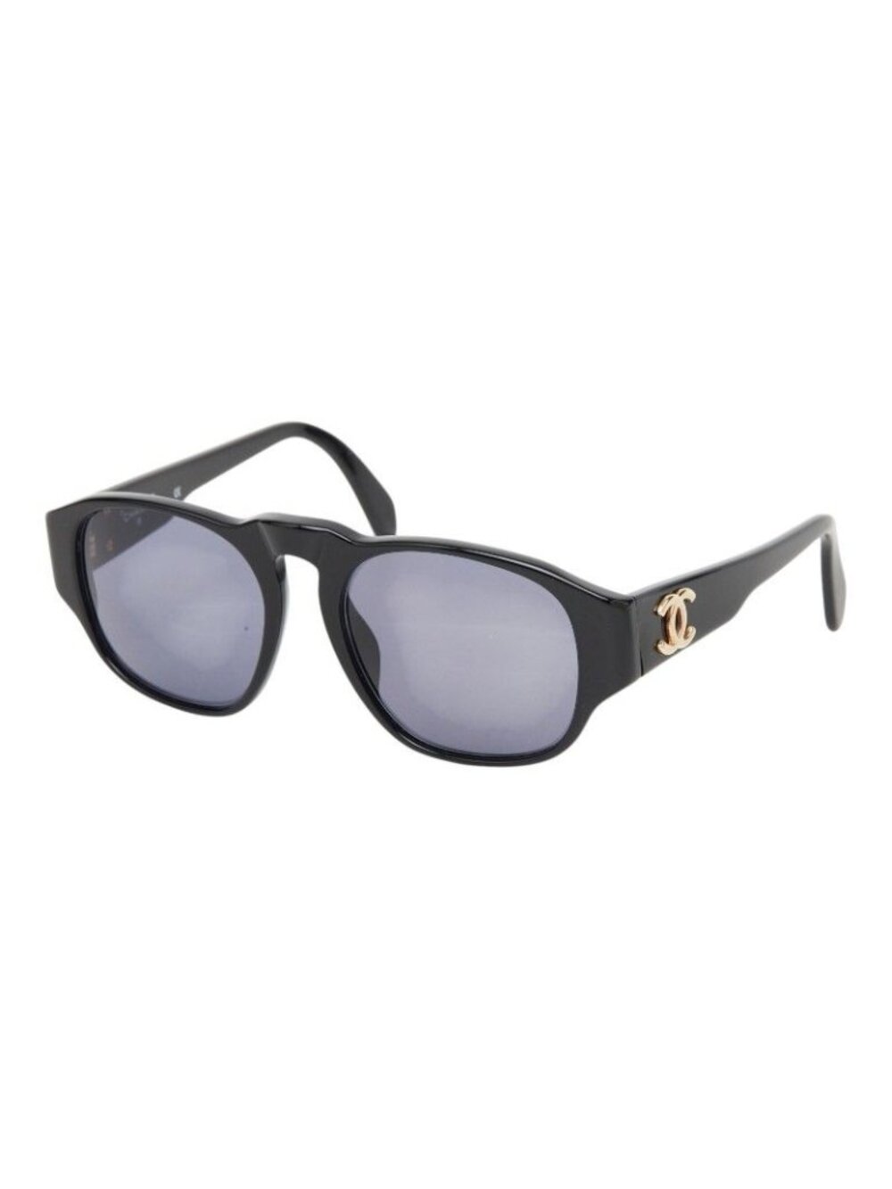 Chanel CC Logo Sunglasses Black Acetate Eyewear